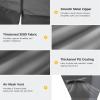 imageEAST OAK Pyramid Patio Heater Covers with 300D Oxford Fabric Zipper and Air Mesh Vent Waterproof ampamp Dustproof Pyramid Outdoor Heater Covers Wind Sunlight SnowResistant Greypyramid cover grey