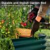 imageEAST OAK Raised Garden Bed Kits Galvanized Raised Bed for Gardening Vegetables Flowers 8 x 2 x 1ft Metal Raised Planter Bed for Water Trough Garden Boxes and Metal Planters Outdoor Emerald GreenEmerald Green