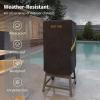 imageEAST OAK Smoker Stand for 30quot Outdoor Electric Smoker Portable Stand with Wheels Weatherresistant Leg Extension Kit Polar Night