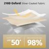 imageEAST OAK Sun Shade Sail Canopy Cover for EAST OAK Screen House ampamp PopUp Tent 10 x 10 FT Sun Protection UPF 50 210D Oxford SilverCoated Fabric 74quot x 54quot Pack of 3 Not Include TentBeige