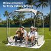 imageEAST OAK Weather Sports Tent for Fishing Sports Event  Pop Up Bubble Tent Instant Sun ampamp Rain Shelter  No Condensation Spacious Interior Ultra Visibility  All Weather Protection  6 x 6 FT50L50W689H