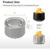 imageEast Oak Fire Pit Lid for 21 Camber Smokeless Fire Pit Only 304 Stainless Steel Fire Pit Accessories for Outdoor Fire pits Waterproof AntiRust and AllWeather Resistant 19quot D x 078quot H27 inch