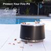 imageEast Oak Fire Pit Lid for 21 Camber Smokeless Fire Pit Only 304 Stainless Steel Fire Pit Accessories for Outdoor Fire pits Waterproof AntiRust and AllWeather Resistant 19quot D x 078quot H27 inch
