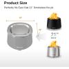 imageEast Oak Fire Pit Lid for 21 Camber Smokeless Fire Pit Only 304 Stainless Steel Fire Pit Accessories for Outdoor Fire pits Waterproof AntiRust and AllWeather Resistant 19quot D x 078quot H19 inch