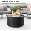 imageEast Oak Fire Pit Lid for 21 Camber Smokeless Fire Pit Only 304 Stainless Steel Fire Pit Accessories for Outdoor Fire pits Waterproof AntiRust and AllWeather Resistant 19quot D x 078quot H27 inch