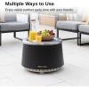 imageEast Oak Fire Pit Lid for 21 Camber Smokeless Fire Pit Only 304 Stainless Steel Fire Pit Accessories for Outdoor Fire pits Waterproof AntiRust and AllWeather Resistant 19quot D x 078quot H19 inch