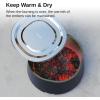 imageEast Oak Fire Pit Lid for 21 Camber Smokeless Fire Pit Only 304 Stainless Steel Fire Pit Accessories for Outdoor Fire pits Waterproof AntiRust and AllWeather Resistant 19quot D x 078quot H27 inch