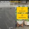 imageEAST OAK 38 Gallon Outdoor Trash Can  Waterproof Resin Garbage Can with Tiered Lid ampamp Drip Tray  Outside Trash Bin for Patio  Kitchen Backyard ampamp Deck  Gray Color76 Gallon