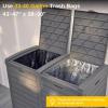 imageEAST OAK 38 Gallon Outdoor Trash Can  Waterproof Resin Garbage Can with Tiered Lid ampamp Drip Tray  Outside Trash Bin for Patio  Kitchen Backyard ampamp Deck  Gray Color76 Gallon