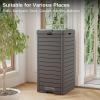 imageEAST OAK 38 Gallon Outdoor Trash Can  Waterproof Resin Garbage Can with Tiered Lid ampamp Drip Tray  Outside Trash Bin for Patio  Kitchen Backyard ampamp Deck  Gray Color38 Gallon