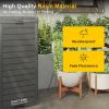 imageEAST OAK 38 Gallon Outdoor Trash Can  Waterproof Resin Garbage Can with Tiered Lid ampamp Drip Tray  Outside Trash Bin for Patio  Kitchen Backyard ampamp Deck  Gray Color38 Gallon