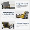 imageEAST OAK 5Seat Patio Furniture Set 4Piece Outdoor Conversation Set with Coffee TableWaterproof Outdoor Patio Furniture with Thick Cushions for Garden and Yard Creamy ApricotGrey