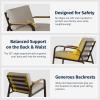 imageEAST OAK 5Seat Patio Furniture Set 4Piece Outdoor Conversation Set with Coffee TableWaterproof Outdoor Patio Furniture with Thick Cushions for Garden and Yard Creamy ApricotApricot