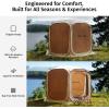 imageEAST OAK 66 FT Pop Up Canopy Tent with Mesh  Outdoor Screen House with 4 Sunshades  Instant Canopy with Portable Carry Bag  Gazebo Tent for Camping Patio and Beach  Beige1212 FT