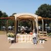 imageEAST OAK 66 FT Pop Up Canopy Tent with Mesh  Outdoor Screen House with 4 Sunshades  Instant Canopy with Portable Carry Bag  Gazebo Tent for Camping Patio and Beach  Beige1212 FT