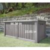 imageEAST OAK Outdoor Storage Box 120 Gallon Deck Box with Stainless Steel Rods Large Resin Storage Bin for Patio Cushions Garden Tools Waterproof and UV Resistant Lockable GreyGrey