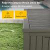 imageEAST OAK Outdoor Storage Box 120 Gallon Deck Box with Stainless Steel Rods Large Resin Storage Bin for Patio Cushions Garden Tools Waterproof and UV Resistant Lockable GreyGrey