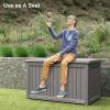 imageEAST OAK Outdoor Storage Box 230 Gallon Deck Box Lockable Large Outdoor Container for Patio Furniture Cushions Garden Tools Accessories Waterproof and UV Resistant Grey