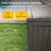 imageEAST OAK Outdoor Storage Box 230 Gallon Deck Box Lockable Large Outdoor Container for Patio Furniture Cushions Garden Tools Accessories Waterproof and UV Resistant Grey