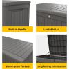 imageEAST OAK Outdoor Storage Box 230 Gallon Deck Box Lockable Large Outdoor Container for Patio Furniture Cushions Garden Tools Accessories Waterproof and UV Resistant Grey