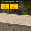 imageEAST OAK Outdoor Storage Box 60 Gallon Deck Box Indoor and Outdoor Use Waterproof Resin Storage Bin for Patio Cushions Gardening Tools Lockable UV Resistant GreyGrey