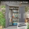 imageEAST OAK Outdoor Storage Shed 53Cuft Vertical Resin Tool 4 x 66 FT Cabinet wo Shelf for Garden Patio Backyard AllWeather Outdoor Storage Clearance Lockable with Floor