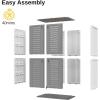 imageEAST OAK Outdoor Storage Shed 53Cuft Vertical Resin Tool 4 x 66 FT Cabinet wo Shelf for Garden Patio Backyard AllWeather Outdoor Storage Clearance Lockable with Floor