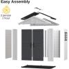 imageEAST OAK Outdoor Storage Shed 7482 FT Waterproof Resin Tool Shed with Window 152Cuft Outside House Shed for Garden Patio Lawn Mower Bikes
