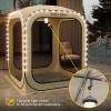 imageEAST OAK Screen House Tent PopUp Portable Screen Room Canopy Instant Screen Tent 12 x 12 FT with Carry Bag for Patio Backyard Deck ampamp Outdoor Activities BeigeBeige