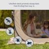 imageEAST OAK Screen House Tent PopUp Portable Screen Room Canopy Instant Screen Tent 12 x 12 FT with Carry Bag for Patio Backyard Deck ampamp Outdoor Activities BeigeBrown