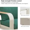 imageEAST OAK Signature 3 Pieces Patio Furniture SetAluminum Outdoor Furniture Deep Seating Outdoor Patio Set with Sofa and Coffee TableModern Conversation Set for Porch and BalconyDark GreyChampagne  Green