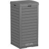 imageEAST OAK 38 Gallon Outdoor Trash Can  Waterproof Resin Garbage Can with Tiered Lid ampamp Drip Tray  Outside Trash Bin for Patio  Kitchen Backyard ampamp Deck  Gray Color38 Gallon