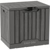 imageEAST OAK Outdoor Storage Box 60 Gallon Deck Box Indoor and Outdoor Use Waterproof Resin Storage Bin for Patio Cushions Gardening Tools Lockable UV Resistant GreyGrey