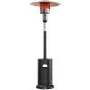 imageEAST OAK 50000 BTU Patio Heater for Outdoor Use With Round Table Design DoubleLayer Stainless Steel Burner and Wheels Outdoor Patio Heater for Home and Commercial Bronze 319quot x 319quot x 866quotBlack