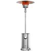 imageEAST OAK 50000 BTU Patio Heater for Outdoor Use With Round Table Design DoubleLayer Stainless Steel Burner and Wheels Outdoor Patio Heater for Home and Commercial Bronze 319quot x 319quot x 866quotStainless Steel