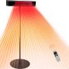 imageEAST OAK Electric Heater 1500W Table Top Electric Heater with Remote Control Patio Heater with USB Port IP65 Waterproof and Tipover ampamp Overheating Protection 3 Heat Settings ampamp 24 Hours TimingStanding1500W