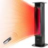 imageEAST OAK Patio Heater 1500W Outdoor Indoor Electric Infrared Heater Radiant Tower Heater with Remote Waterproof TipOver ampamp Overheat Protection Portable Space Heater for Garage Backyard Decks