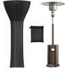 imageEAST OAK Patio Heater Cover as Accessory for Outdoor Patio Heater 300D Oxford Fabric Zipper Waterproof Dustproof Sunproof 913quot H x 346quot Dome x 1988quot Base Dark GrayStandard Weatherproof Cover