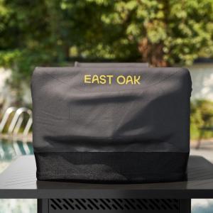 imageEAST OAK 12quot Outdoor Pizza Oven Cover with Drawstring Heavy Duty 600D PVC Waterproof BBQ Grill Cover Weather and UVResistant Pizza Oven AccessoriesBlack