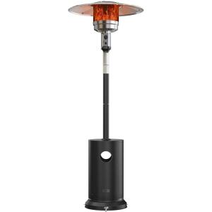 imageEAST OAK 50000 BTU Patio Heater for Outdoor Use With Round Table Design DoubleLayer Stainless Steel Burner and Wheels Outdoor Patio Heater for Home and Commercial Bronze 319quot x 319quot x 866quotBlack