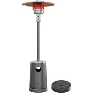 imageEAST OAK 50000 BTU Patio Heater with Sand Box Table Design DoubleLayer Stainless Steel Burner Wheels Triple Protection System Outdoor Heater for Home and Residential PineconeGrey