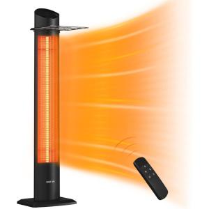 imageEAST OAK Electric Outdoor Indoor Heater 1500W Portable Patio Infrared With TipOver ampamp Overheating Protection 2 Heat Levels 24 Hours Timing IP55 Waterproof 2024 UpgradeElectric Heater2024