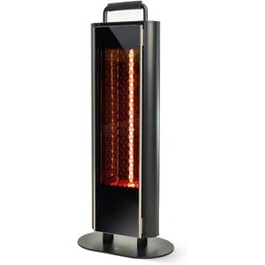 imageEAST OAK Outdoor Heater 3000W Electric Arch Patio Heater for Commercial Use Electric Infrared Heater with 3 Heat Settings IP65 Waterproof ampamp Dustproof Remote ControlBlack 240VBlack