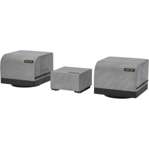 imageEAST OAK Patio Furniture Set Cover Outdoor Large Coffee Table Cover with 600D HeavyDuty Fabric Waterproof Dustproof and AllWeather Resistant 394L x 236W x 142H GreyBlack