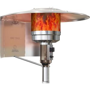 imageEAST OAK Patio Heater Reflector Shield Round Propane Heater Reflector Shield as Replacement Part for Outdoor Patio Heater with three Panels 33 Diameter RoundFocusing Reflector