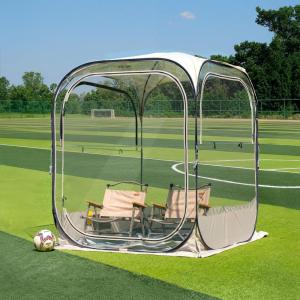 imageEAST OAK Weather Sports Tent for Fishing Sports Event  Pop Up Bubble Tent Instant Sun ampamp Rain Shelter  No Condensation Spacious Interior Ultra Visibility  All Weather Protection  6 x 6 FT50L50W689H