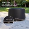 imageEAST OAK Camber Smokeless Fire Pit 29quot Stainless Steel Fire Pits for Outside Large Wood Burning Firepit with Poker ampamp Removable Ash Pan Portable Bonfire Pit for Patio Backyard Chisel SteelPitch Charcoal