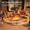 imageEAST OAK Camber Smokeless Fire Pit 29quot Stainless Steel Fire Pits for Outside Large Wood Burning Firepit with Poker ampamp Removable Ash Pan Portable Bonfire Pit for Patio Backyard Chisel SteelChisel Steel