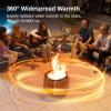 imageEAST OAK Camber Smokeless Fire Pit 29quot Stainless Steel Fire Pits for Outside Large Wood Burning Firepit with Poker ampamp Removable Ash Pan Portable Bonfire Pit for Patio Backyard Chisel SteelChisel Steel