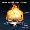 imageEAST OAK Camber Smokeless Fire Pit 29quot Stainless Steel Fire Pits for Outside Large Wood Burning Firepit with Poker ampamp Removable Ash Pan Portable Bonfire Pit for Patio Backyard Chisel SteelChisel Steel
